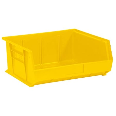 Bsc Preferred 14 3/4 x 16-1/2 x 7'' Yellow Plastic Stack & Hang Bin Boxes, 6PK BUY00014958